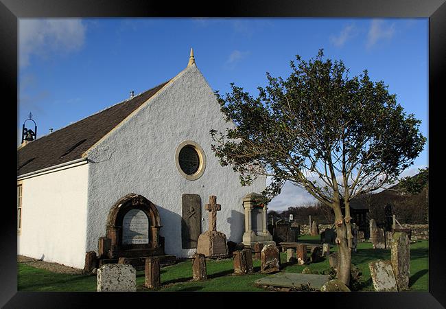 St Bride's, Lochranza Framed Print by Jill Bain