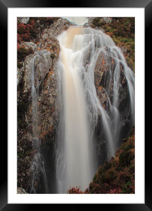 Waterfall on the Milky Burn, Catacol Framed Mounted Print by Jill Bain