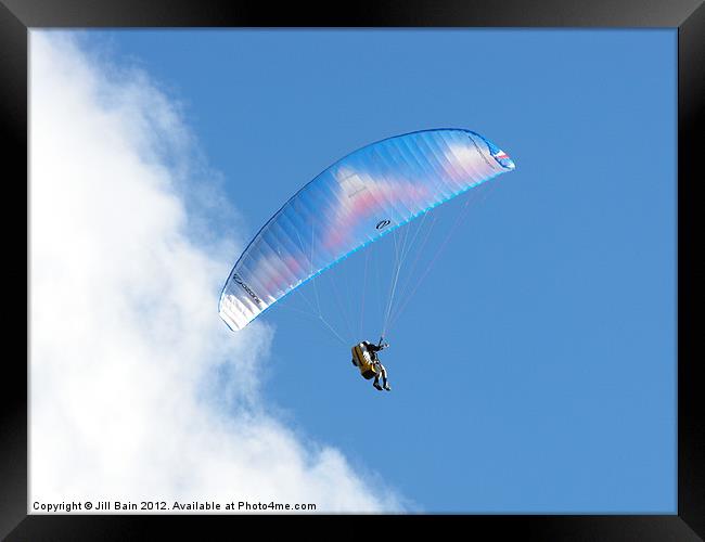 Paraglider Framed Print by Jill Bain