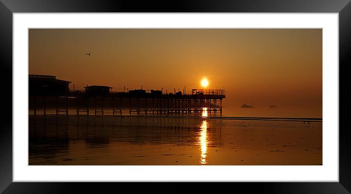 Sunrise Over Paignton Framed Mounted Print by Paul Mirfin