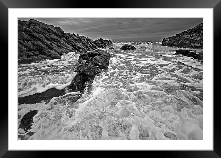 Out in the beach Framed Mounted Print by Paul Mirfin