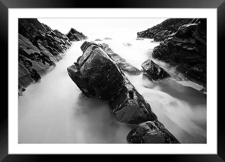 Welcombe Mouth North Devon Framed Mounted Print by Paul Mirfin