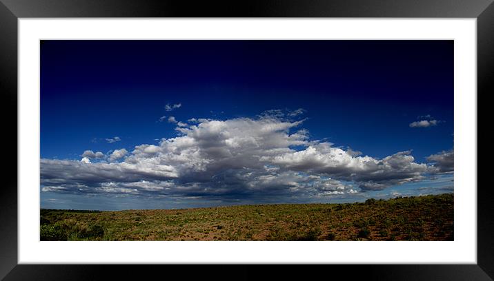 Indian Desert Sky Framed Mounted Print by Thomas Grob
