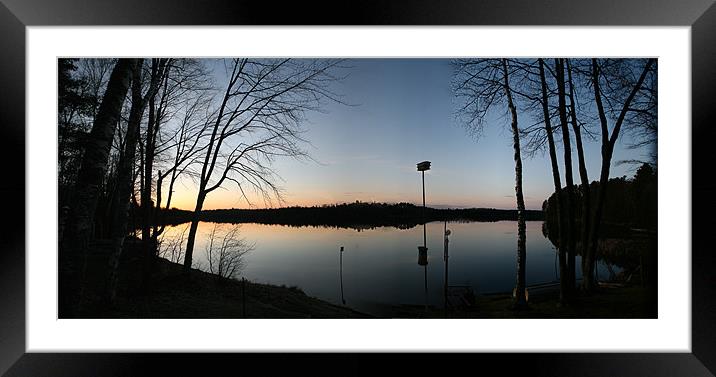 Bear Lake Sunset Framed Mounted Print by Thomas Grob