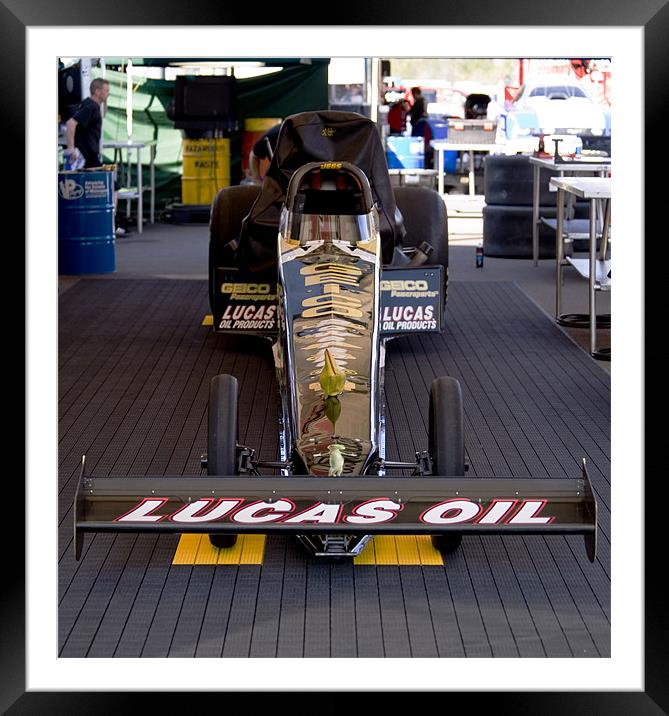 Sleeping Dragster Framed Mounted Print by Thomas Grob