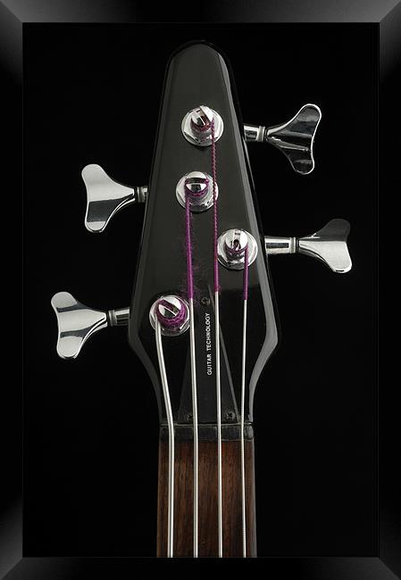 Electric bass guitar Framed Print by Josep M Peñalver