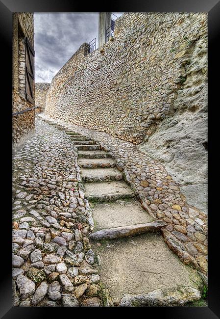 Castle of Calafell Framed Print by Josep M Peñalver