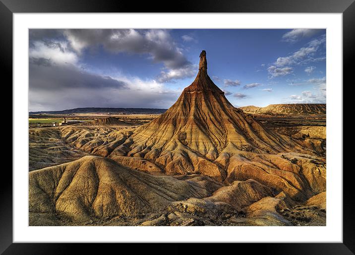 Castildetierra, Bardena Blanca Framed Mounted Print by Josep M Peñalver