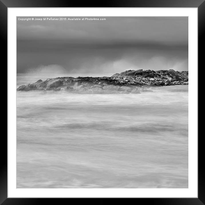 long exposure sea landscape Framed Mounted Print by Josep M Peñalver