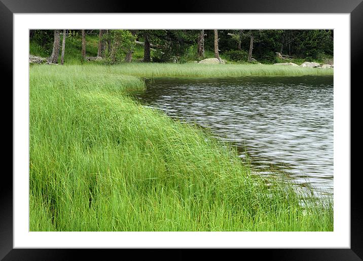 mountain lake Framed Mounted Print by Josep M Peñalver