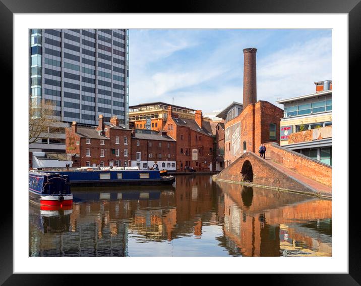 Birmingham Canal Framed Mounted Print by Clive Eariss