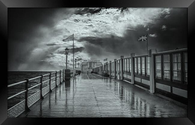 Worthing Between Storms Framed Print by Clive Eariss