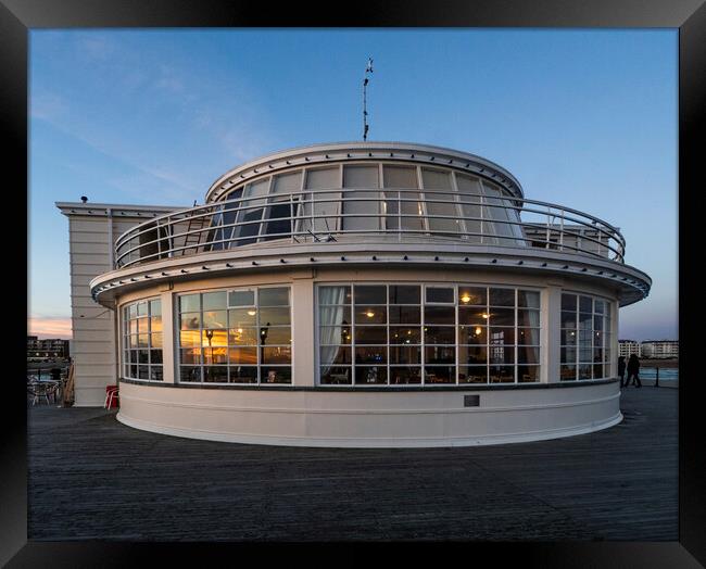 Worthing Pier Sussex Framed Print by Clive Eariss