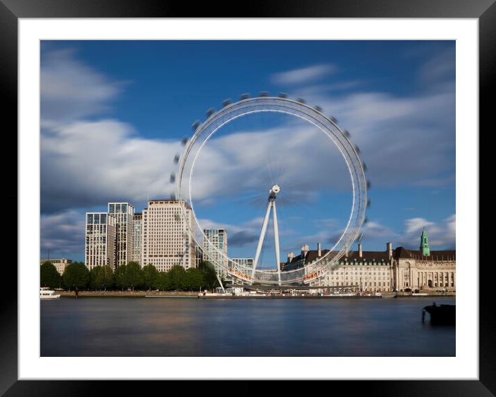 London Eye England Framed Mounted Print by Clive Eariss