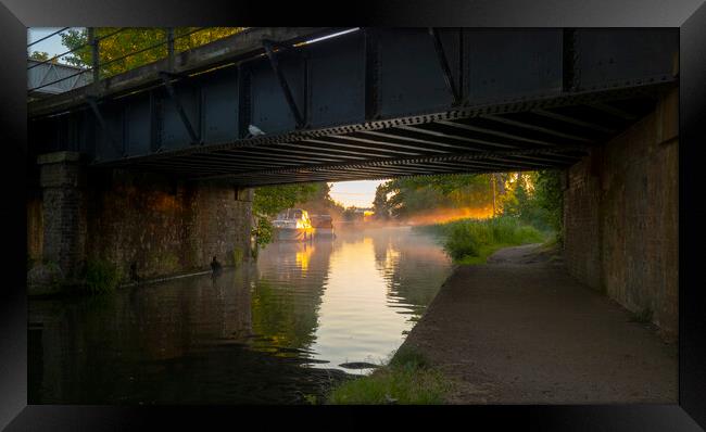 Canal Sunrise Framed Print by Clive Eariss