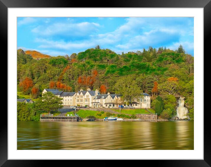 Inversnaid Hotel Scotland Framed Mounted Print by Clive Eariss