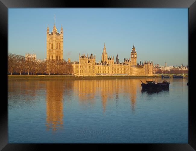 Houses Of Parliament Framed Print by Clive Eariss