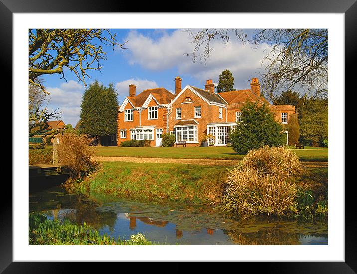 TOZER SEEDS HOUSE COBHAM Framed Mounted Print by Clive Eariss