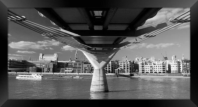 Millennium Bridge London Framed Print by Clive Eariss