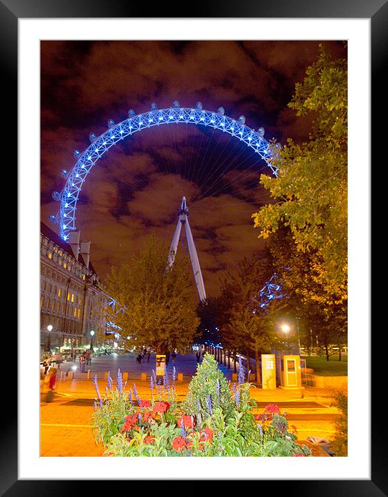 The London Eye Framed Mounted Print by Clive Eariss