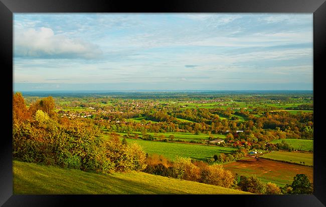 Box Hill View Framed Print by Clive Eariss