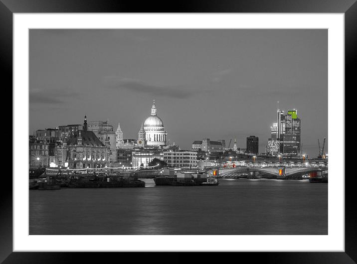 St Pauls london And Blackfriars Framed Mounted Print by Clive Eariss