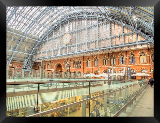 St Pancras Station London Framed Print by Clive Eariss