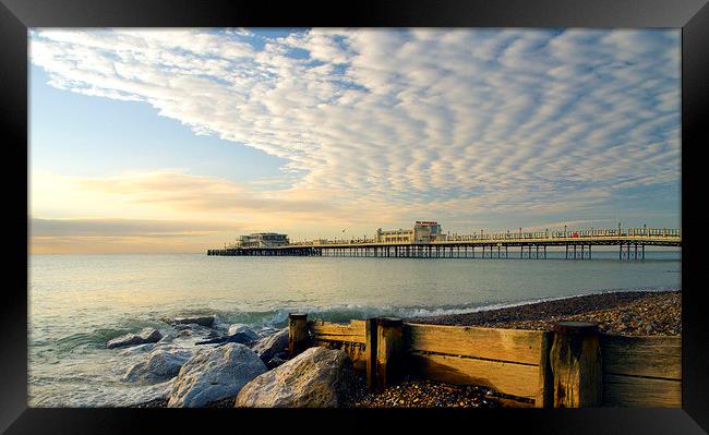 Worthing Pier Sussex Framed Print by Clive Eariss