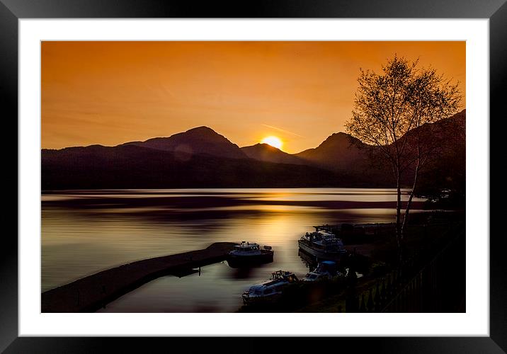 Loch Lomond Updated Framed Mounted Print by Clive Eariss