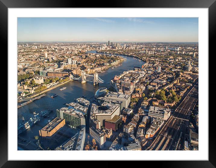 Shard View London Framed Mounted Print by Clive Eariss