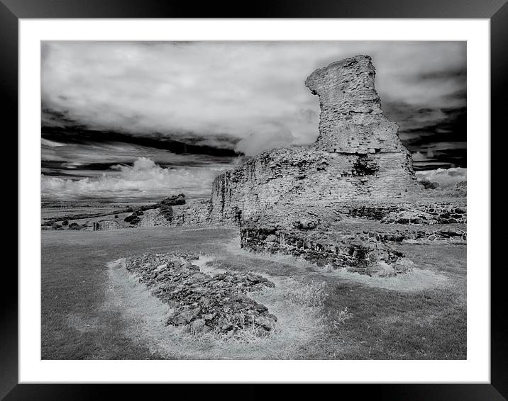 Hadleigh Castle Essex Framed Mounted Print by Clive Eariss