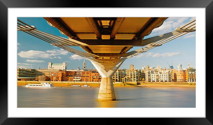  The Millennium Bridge London Framed Mounted Print by Clive Eariss