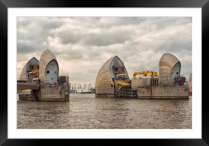  The Thames Barrier Framed Mounted Print by Clive Eariss