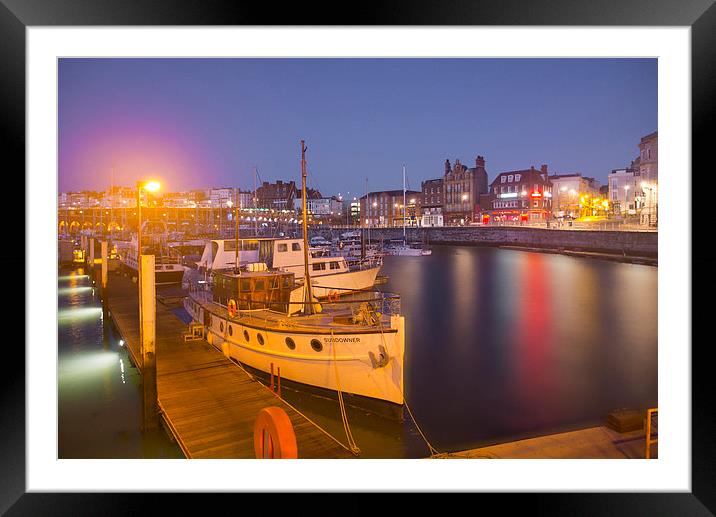  Ramsgate Marina Dawn Framed Mounted Print by Clive Eariss
