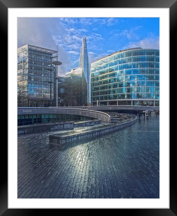  London Shard  Framed Mounted Print by Clive Eariss