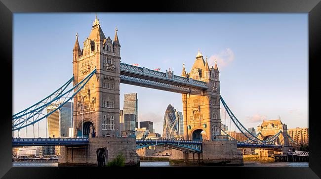 Tower Bridge Late Sunshine  Framed Print by Clive Eariss