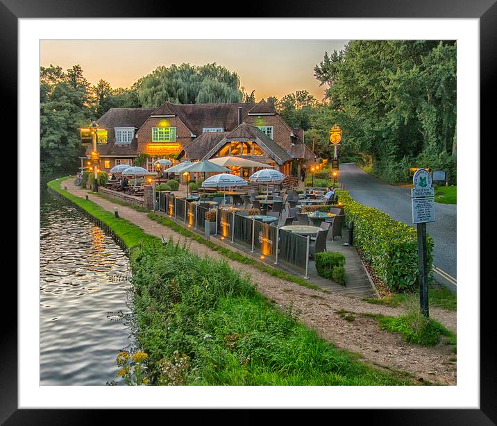  The Anchor Pub Pyrford Surrey Framed Mounted Print by Clive Eariss