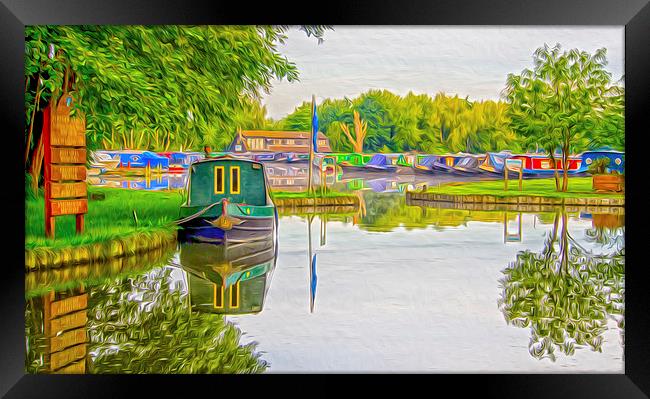  Pyrford Marina Surrey Framed Print by Clive Eariss
