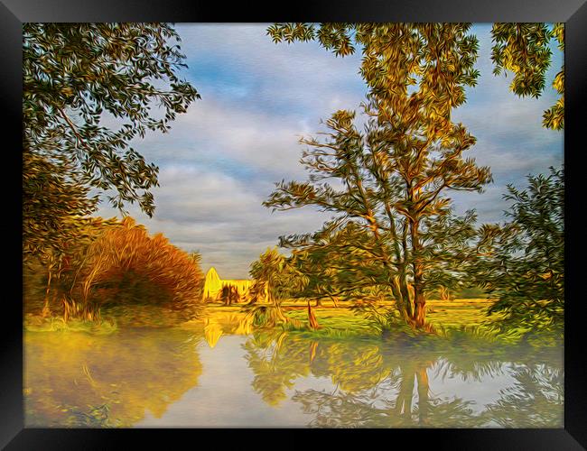  Newark Priory Ripley Framed Print by Clive Eariss