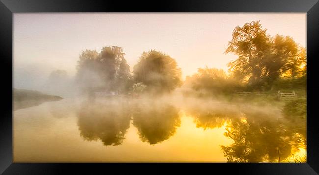 Pyrford Sunrise Framed Print by Clive Eariss