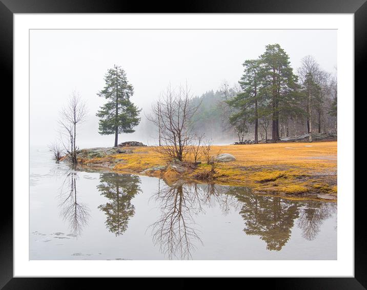 The Thaw Norway Framed Mounted Print by Clive Eariss