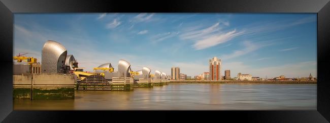 Thames Barrier London Framed Print by Clive Eariss