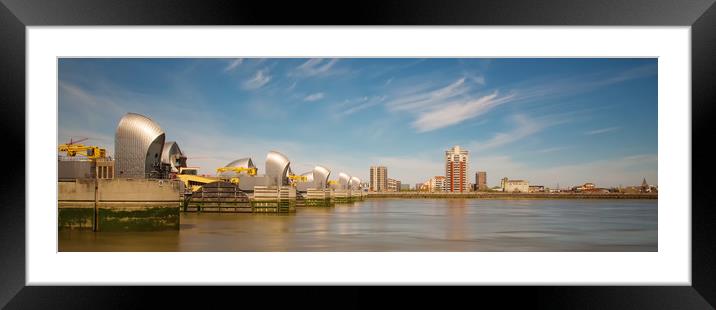 Thames Barrier London Framed Mounted Print by Clive Eariss