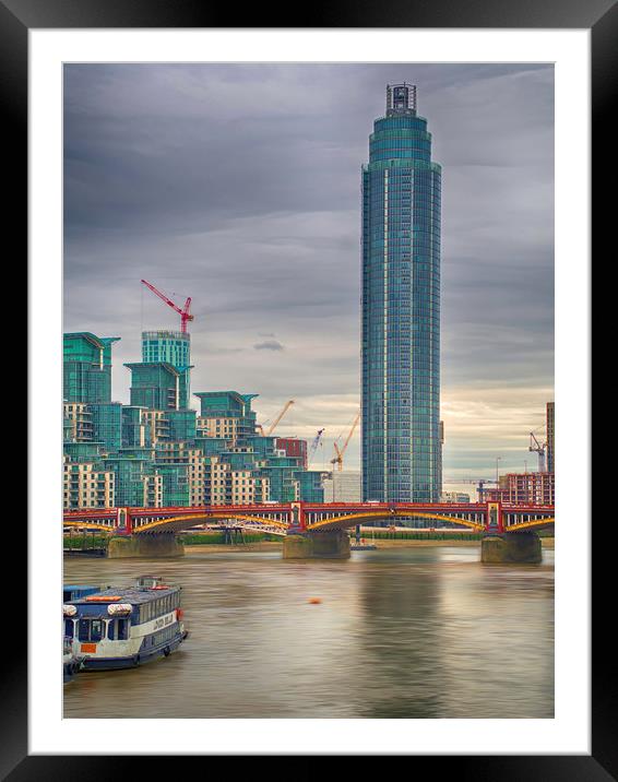 Vauxhall  London City Framed Mounted Print by Clive Eariss