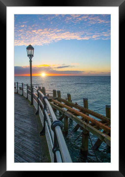 Sunrise At Worthing Framed Mounted Print by Clive Eariss