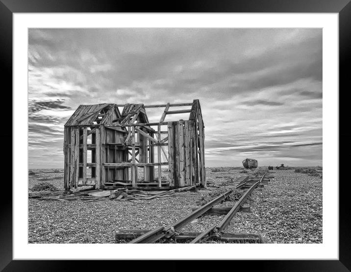 Dungeness Decay kent Framed Mounted Print by Clive Eariss