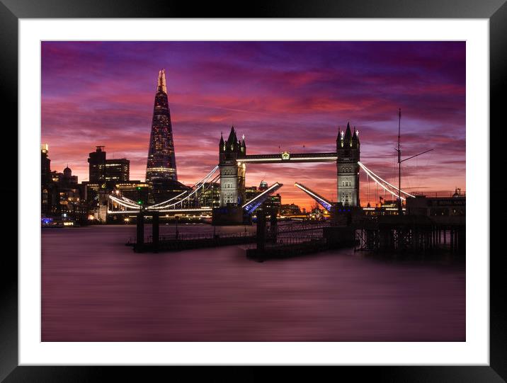 Tower Bridge London Framed Mounted Print by Clive Eariss