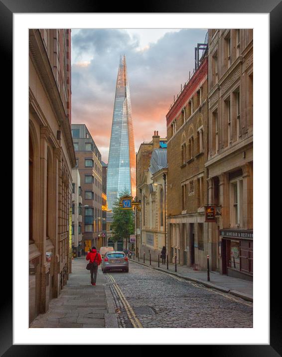 The Shard London Framed Mounted Print by Clive Eariss