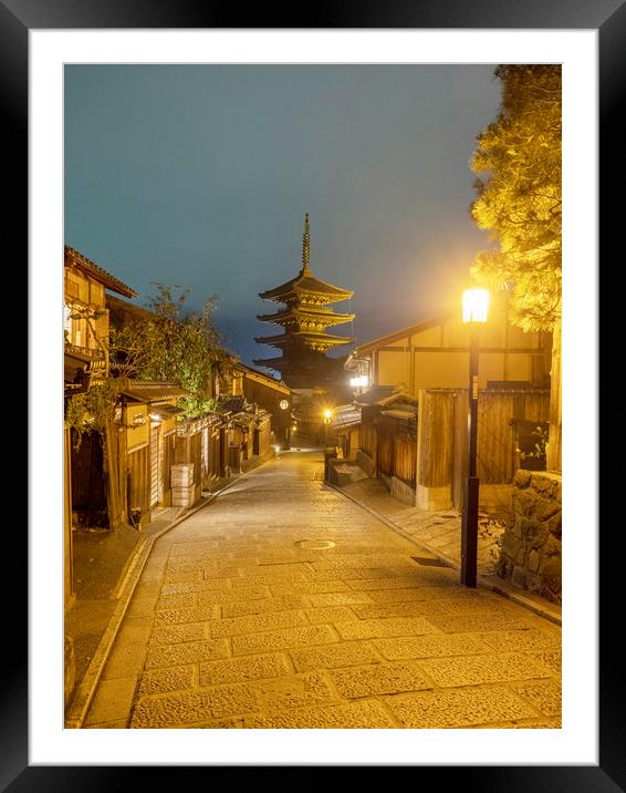 The To-Ji Temple Kyoto Framed Mounted Print by Clive Eariss