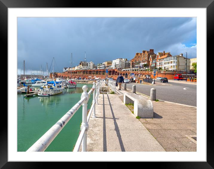 Ramsgate Marina Kent Framed Mounted Print by Clive Eariss